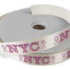 Promotional 1 Badge Satin Ribbon - 50yd Roll - Sparkle Eggshell Beige SP50BAR0150