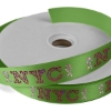 Promotional 1 Badge Satin Ribbon - 50yd Roll - Sparkle Green SP50BAR0150