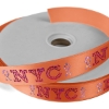 Promotional 1 Badge Satin Ribbon - 50yd Roll - Sparkle Orange SP50BAR0150