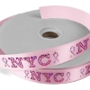 Promotional 1 Badge Satin Ribbon - 50yd Roll - Sparkle Brite Pink SP50BAR0150