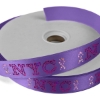 Promotional 1 Badge Satin Ribbon - 50yd Roll - Sparkle Purple SP50BAR0150