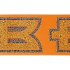 Promotional 4 Badge Satin Ribbon - 25yd Roll - Sparkle Orange SP50BAR0425