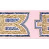 Promotional 4 Badge Satin Ribbon - 25yd Roll - Sparkle Pink SP50BAR0425