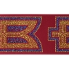Promotional 4 Badge Satin Ribbon - 25yd Roll - Sparkle Red SP50BAR0425