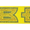 Promotional 4 Badge Satin Ribbon - 25yd Roll - Sparkle Yellow SP50BAR0425