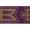 Promotional 4 Badge Satin Ribbon - 50yd Roll - Sparkle Burgundy Red SP50BAR0450