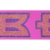 Promotional 4 Badge Satin Ribbon - 50yd Roll - Sparkle Brite Pink SP50BAR0450