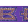 Promotional 4 Badge Satin Ribbon - 50yd Roll - Sparkle Purple SP50BAR0450