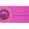 Promotional 5 Badge Satin Ribbon - 50yd Roll - Sparkle Brite Pink SP50BAR0550