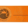 Promotional 5 Badge Satin Ribbon - 50yd Roll - Sparkle Orange SP50BAR0550