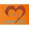 Promotional 6 Badge Satin Ribbon - 25yd Roll - Sparkle Orange SP50BAR0625