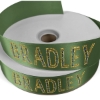 Promotional 1 1/2 Badge Satin Ribbon - 100yd Roll - Sparkle Hunter Green SP50BAR1510