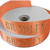 Promotional 1 1/2 Badge Satin Ribbon - 25yd Roll - Sparkle Orange SP50BAR1525