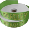 Promotional 1 1/2 Badge Satin Ribbon - 50yd Roll - Sparkle Green SP50BAR1550