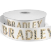 Custom 1½ Bridal Satin Ribbon - 25yd Roll - Sparkle with Logo SP50BRR1525