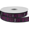 Promotional 7/8 Bridal Satin Ribbon - 100yd Roll - Sparkle Black SP50BRR7810