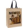 Promotional Eco Teak - Woven Handle Eurotote - Chromatic Kraft Brown Black CR11WOH1316