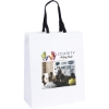 Promotional Teak - Woven Handle White Eurototes - ColorVista White Black CV10WOH1316