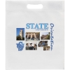 Promotional 13W x 15H x 3 - Non-Woven Die Cut Bag - ColorVista White CV30NOD1315