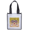Promotional Degas - PET Non-Woven Tote - ColorVista White Black CV33PEN0910