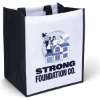 Promotional Scott™- Heavy-Duty Polyester Tote - ColorVista White Black CV40HEP1315
