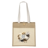 Promotional Izzy™- Jute Tote - ColorVista Natural Beige CV81JUT1414