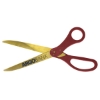 Promotional 30 Large Scissors - Gold- Direct Print Burgundy Red DP91SCG3000