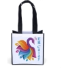 Promotional Carol™- Heavy-Duty Polyester Tote - Sublimation 1 Side White Black DS40HEP1212