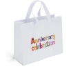 Promotional Victoria™- Ribbon Handle Matte Eurotote - Dynamic Color White DY13RIH1008