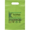 Promotional Die Cut Handle Bag - 9 1/2W x 14H - Dynamic Color Lime Green DY20DIC0914