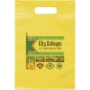 Promotional Die Cut Handle Bag - 9 1/2W x 14H - Dynamic Color Yellow DY20DIC0914