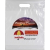 Promotional Die Cut Handle Bag - 12W x 15H x 3 - Dynamic Color Clear DY20DIC1215