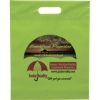 Promotional Die Cut Handle Bag - 12W x 15H x 3 - Dynamic Color Lime Green DY20DIC1215