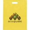 Promotional Die Cut Handle Bag - 15W x 19H x 3 - Dynamic Color Yellow DY20DIC1519