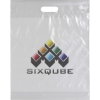 Promotional Die Cut Handle Bag - 15W x 19H x 3 - Dynamic Color Clear DY20DIC1519