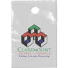 Promotional 9 1/2W x 14H - Doorknob Bag - Dynamic Color Clear DY20DOO0914
