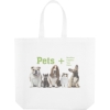 Promotional Ava - Laminated Non-Woven Totes - Dynamic Color White DY32LAN1915