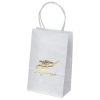 Promotional Pup - White Shopper - Foil Print Kraft White FP10WHS0508