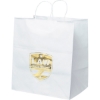 Promotional Brute - White Shopper - Foil Print Kraft White FP10WHS1415