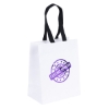 Promotional Ash - Woven Handle White Eurototes - Foil Print White Black FP10WOH0709