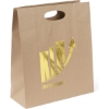 Promotional Karen - Eco Die Cut Shoppers - Foil Print Eco Kraft Brown FP11ECD1214