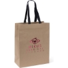 Promotional Eco Cedar - Woven Handle Eurototes - Foil Print Kraft Brown Black FP11WOH1013