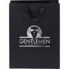 Promotional Mary™- Ribbon Handle Matte Eurotote - Foil Print Black FP13RIH1013