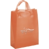 Promotional Apollo - Frosted Brite Shopper - Foil Print Tangerine Orange FP21FRB0810