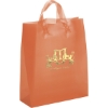 Promotional Hercules - Frosted Brite Shopper - Foil Print Tangerine Orange FP21FRB1317