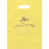 Promotional Aster™- Frosted Brite Die Cut Handle - Foil Print Yellow FP21FRD0914