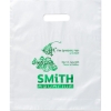 Promotional Orchid™- Frosted Brite Die Cut Handle - Foil Print Frosted Clear FP21FRD1215