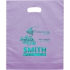 Promotional Orchid™- Frosted Brite Die Cut Handle - Foil Print Lavender Purple FP21FRD1215