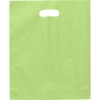Promotional Orchid™- Frosted Brite Die Cut Handle - Foil Print Lime Green FP21FRD1215
