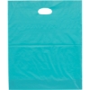 Promotional Orchid™- Frosted Brite Die Cut Handle - Foil Print Teal Blue FP21FRD1215